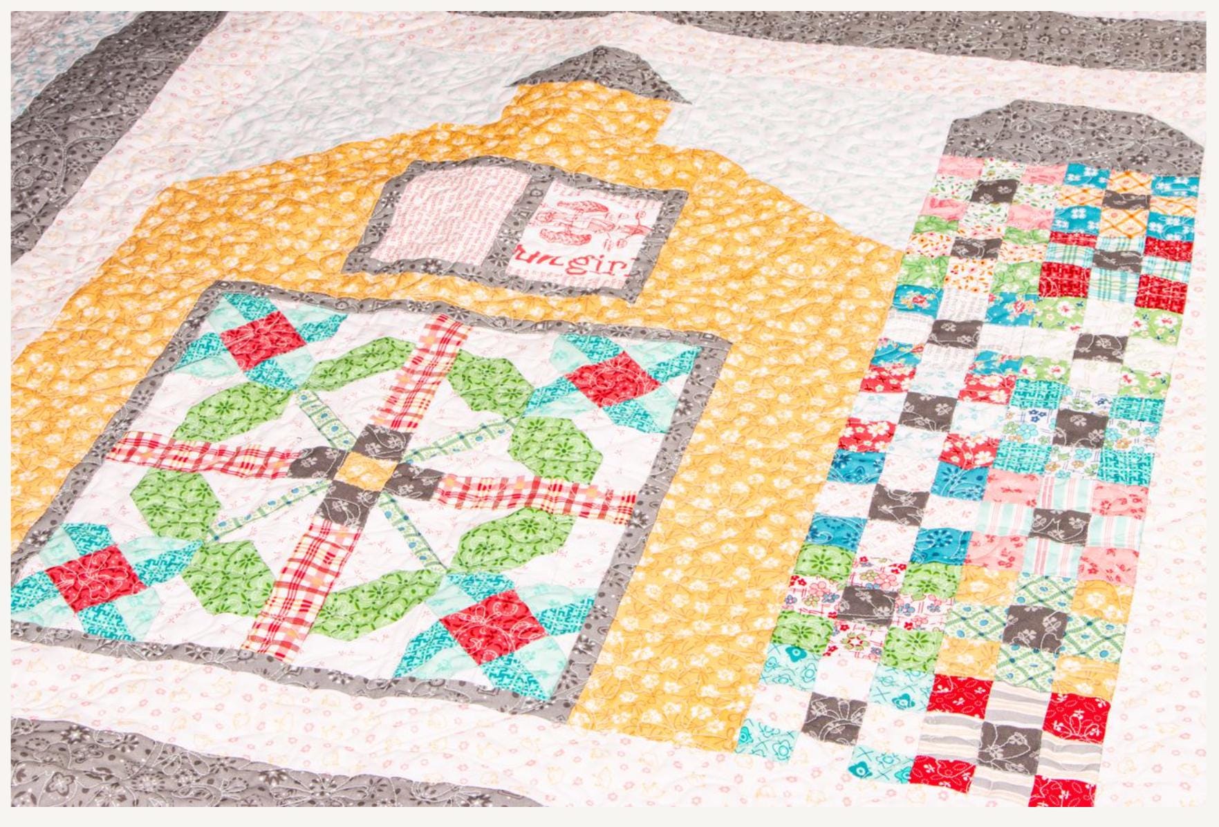 Farmer's Daughter Quilt Seeds - Seasonal Barns by Lori Holt - Etsy