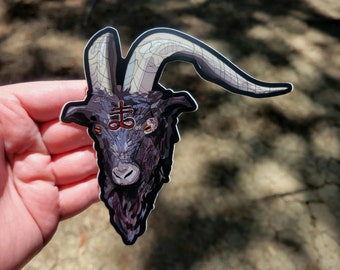 Black Phillip Sticker / The Witch Horror Vinyl Decal (5" x 5.2")