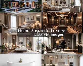 Ultimate Luxury Lifestyle Image Bundle PNGs for Social Media, Design & Decor Aesthetic House