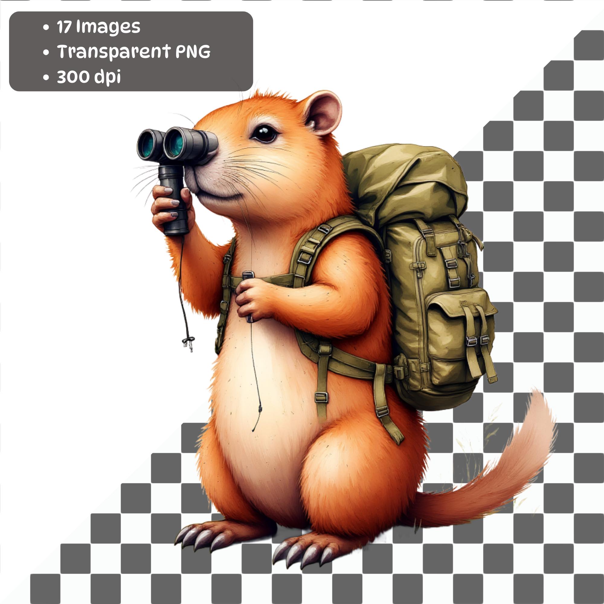 Cute Capybara Clipart Bundle 2 Adorable Pngs Graphics Pack Instant ...
