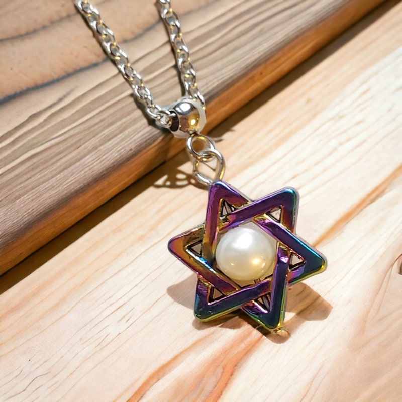 Star of David Open CZ Necklace