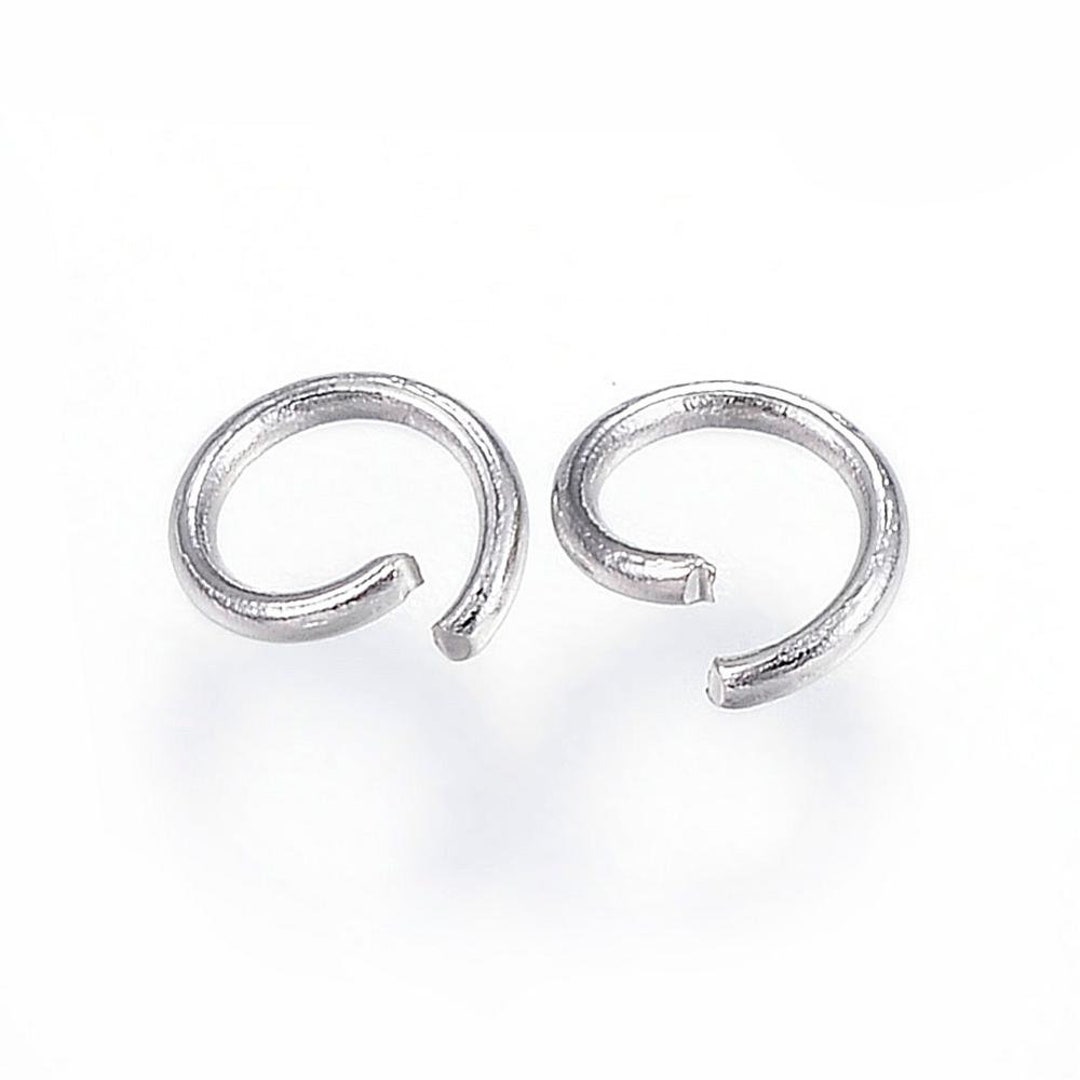 Round Jump Rings Stainless Steel Open Round Jump Rings Set of 500, Choose 3.5, 4 or 5mm ...