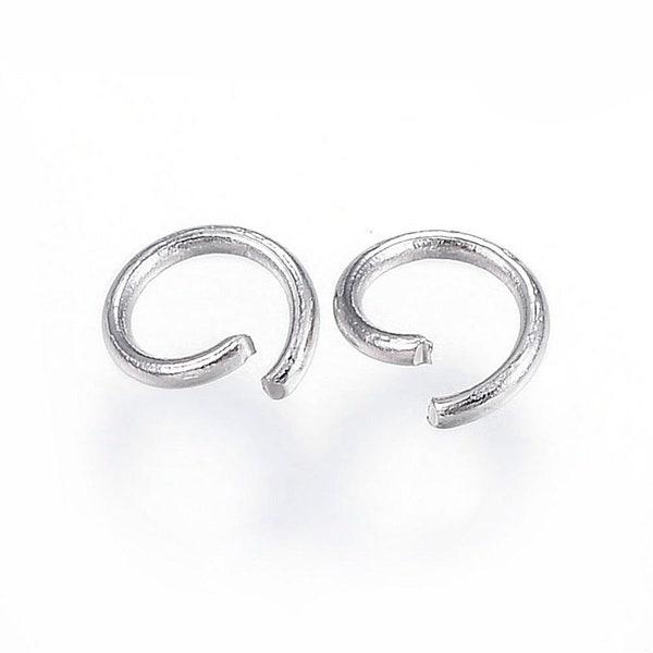 Stainless Steel Open Round Jump Rings Set of 200, 3mm 24 Gauge, DIY Jewelry Supplies, Free Plastic storage container!