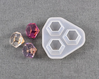 Faux Gemstone Cabochon Silicone Pendant Mold, Resin Casting Molds, for DIY UV Resin, Epoxy Resin Jewelry Making, USA Seller Fast Shipping