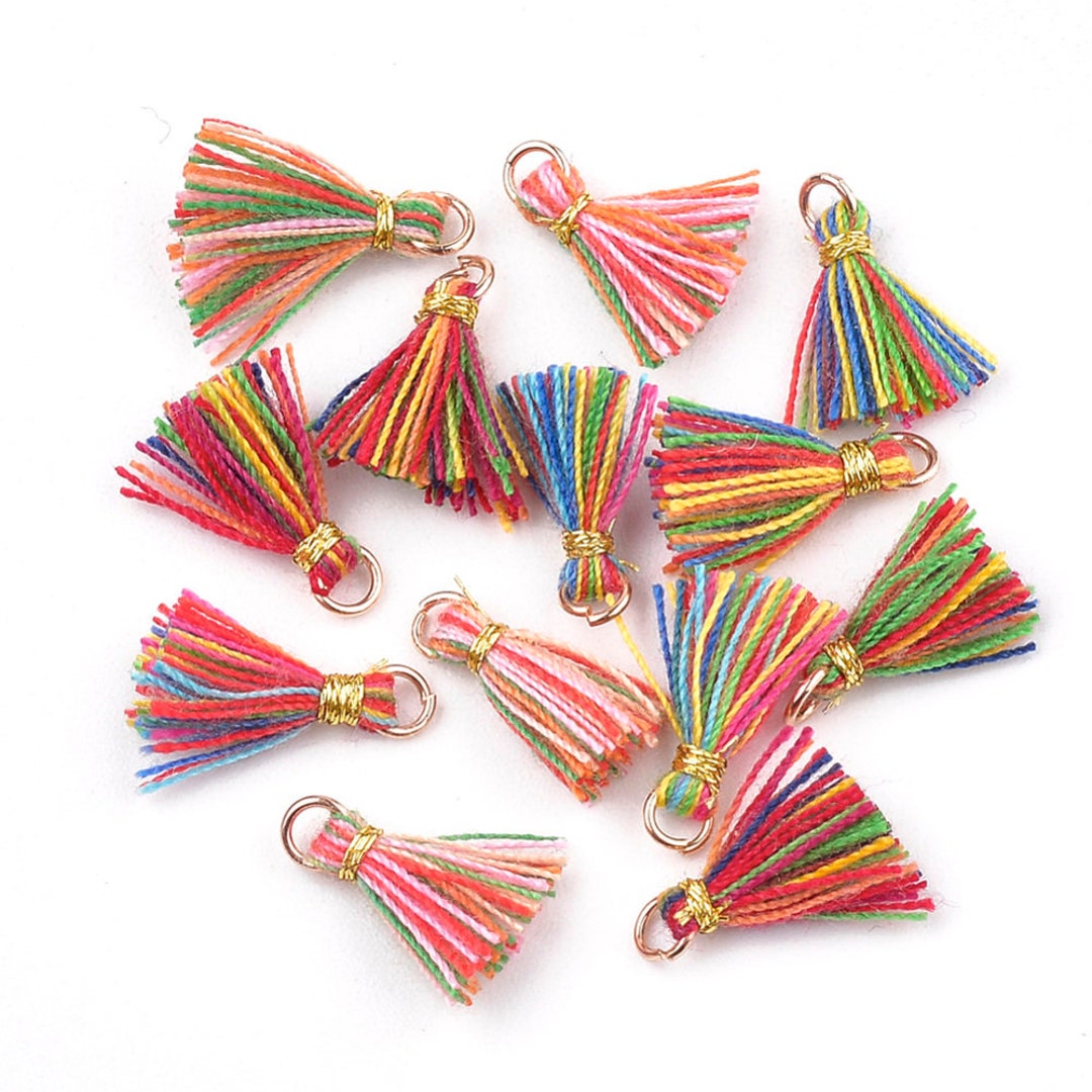 Mini Tassels Set of 10 or 50 for Jewelry, Choose Tassel and Lot Size