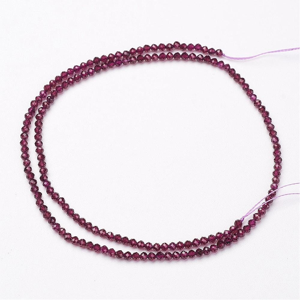 4mm Faceted Round Natural Grade AA Garnet Bead Strand 15 - Etsy