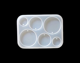 Flat Side Silicone Pendant Mold, Casting Molds, DIY UV Resin, Epoxy Resin Jewelry Making, USA Seller Fast Shipping, Choose Shape