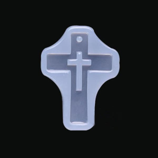 Large Cutout Cross Pendant Mold, Resin Casting Molds, for DIY UV Resin, Epoxy Resin Jewelry Making, USA Seller Fast Shipping