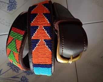 Leather beaded belt Beaded belt Handmade belt Leather belt Leather beaded belt Beaded belt Handmade belt Leather belt