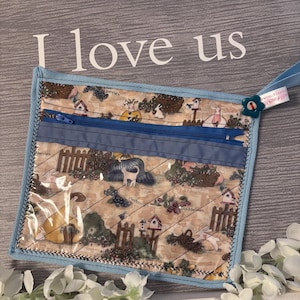 Cross Stitch and Floss project bag set. Embroidery bag. Needlepoint bag. Mother’s Day gift.