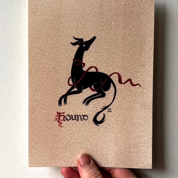 Hound - A6/A5 Print