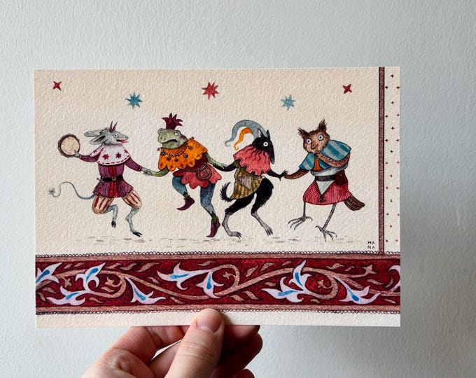The Mummers - A6/A5/A4 Print