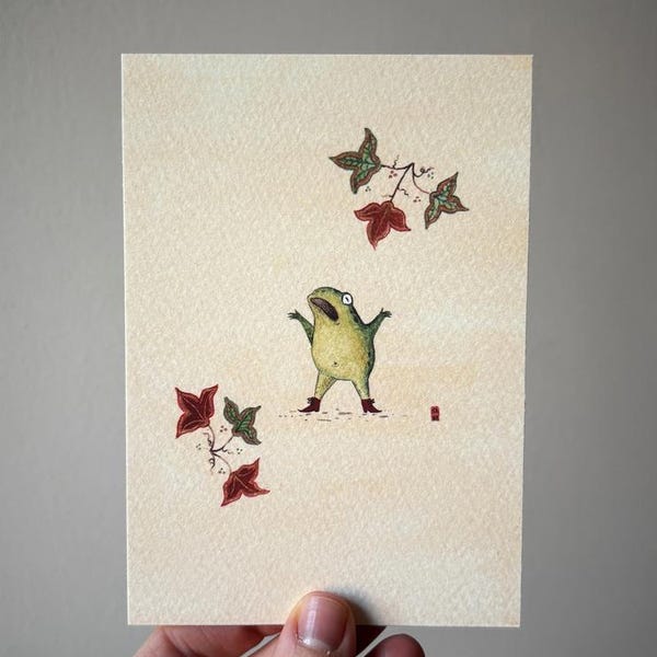 Shocked Frog - A6/A5 Print