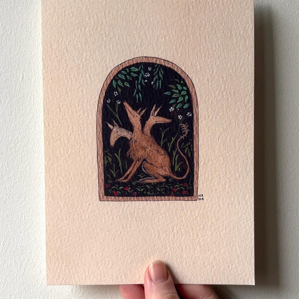 Three-Headed Dog- A6/A5 Print