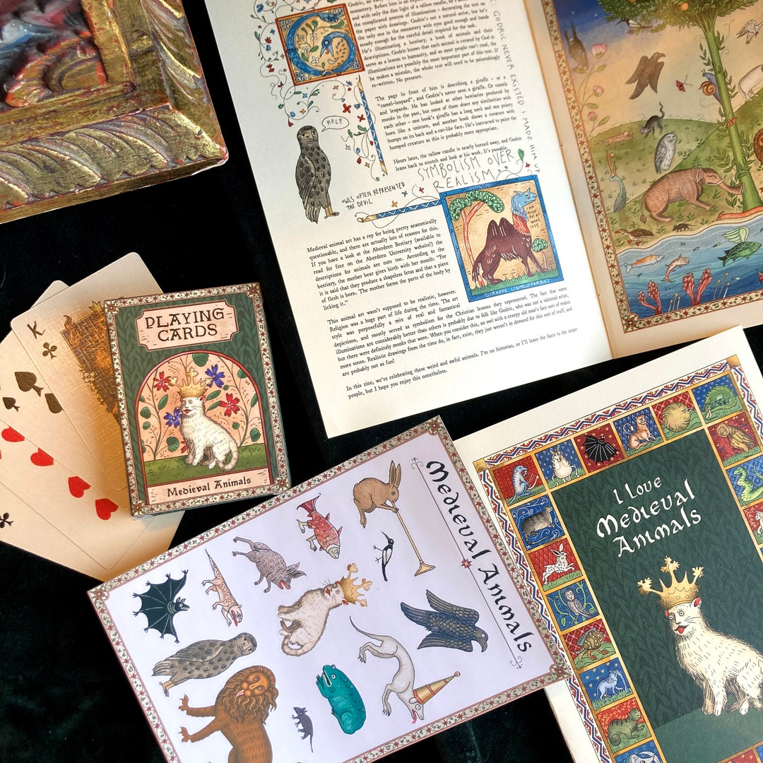 Medieval Animal Bundle Zine Stickers and Playing Cards - Etsy Medieval Animal Bundle Zine Stickers and Playing Cards - Etsy