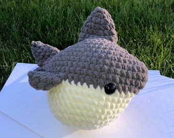 Large Crochet Shark Amigurumi