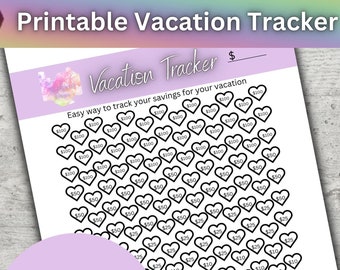 Printable Savings Tracker, Emergency Fund Tracker, Savings Goals, Sinking Funds, Vacation Fund Tracker, Budgeting, Budget Planner