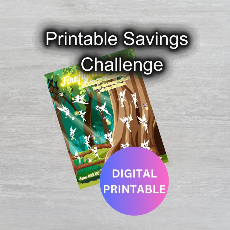 Printable Low Income Savings Challenge, Savings Challenge, Printable ...