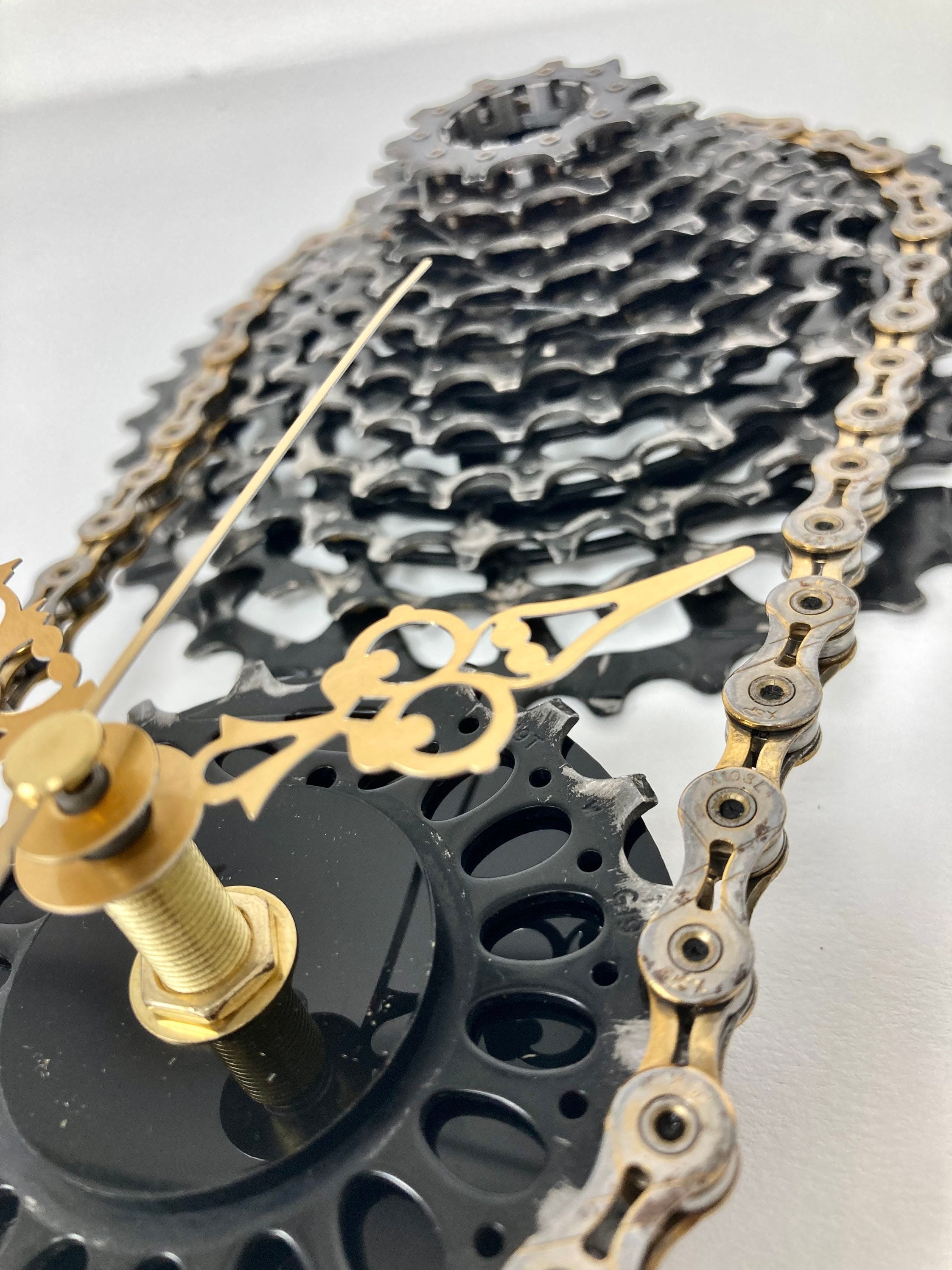 GOLD CHAIN Bicycle Cassette Wall Clock 260mm X 170mm - Etsy UK