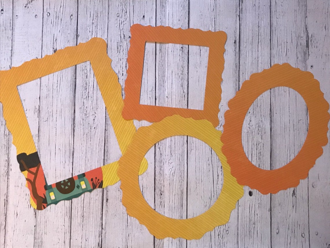 Paper die cuts picture frames set of 8 pieces wildlife Etsy