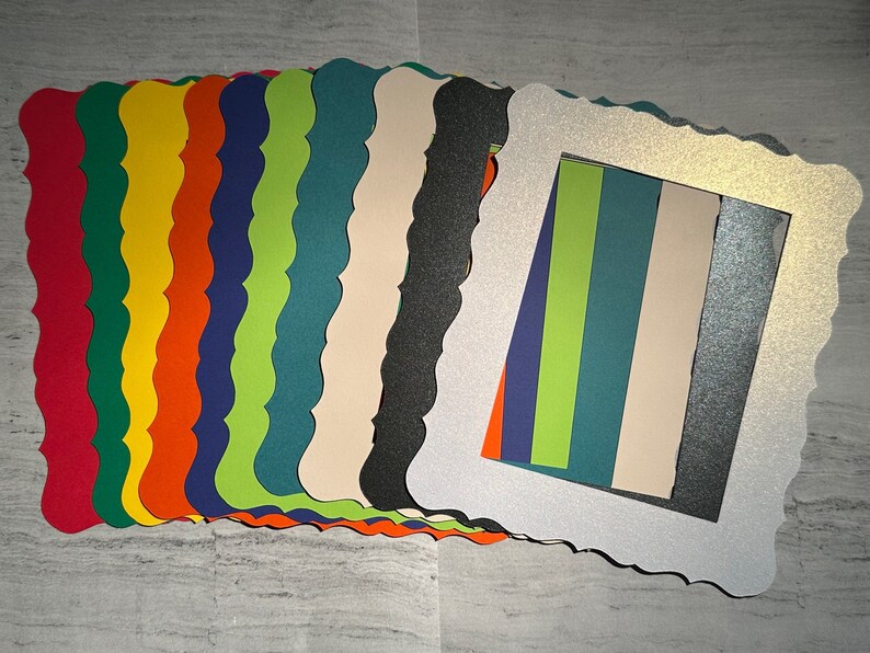 Paper Die Cuts 10 Picture Frames Set of 20 Pieces Assorted Etsy