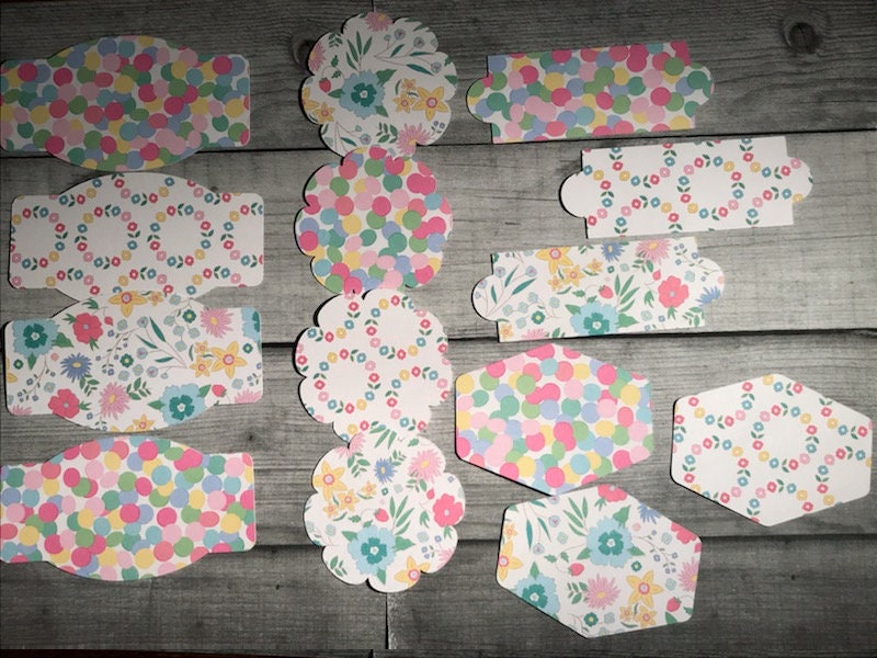 Die Cut Shapes paper cut outs scrapbook supplies acid free Etsy