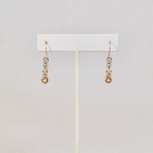 Byzantine Earrings in Sterling Silver and 14kt Gold