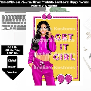 Planer Cover, Printable, Dashboard, Happy Planner, Notebook Cover, Journal Cover, Planner Girl, Planner