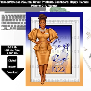 Planner Cover, SGRHO Planner Cover, Printable, Sorority, Dashboard, Happy Planner, Notebook Cover, Journal Cover, Planner Girl,Planner,Sigma