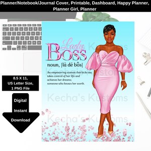 Planner Cover, Printable, Dashboard, Happy Planner, Notebook Cover, Journal Cover, Planner Girl, Planner