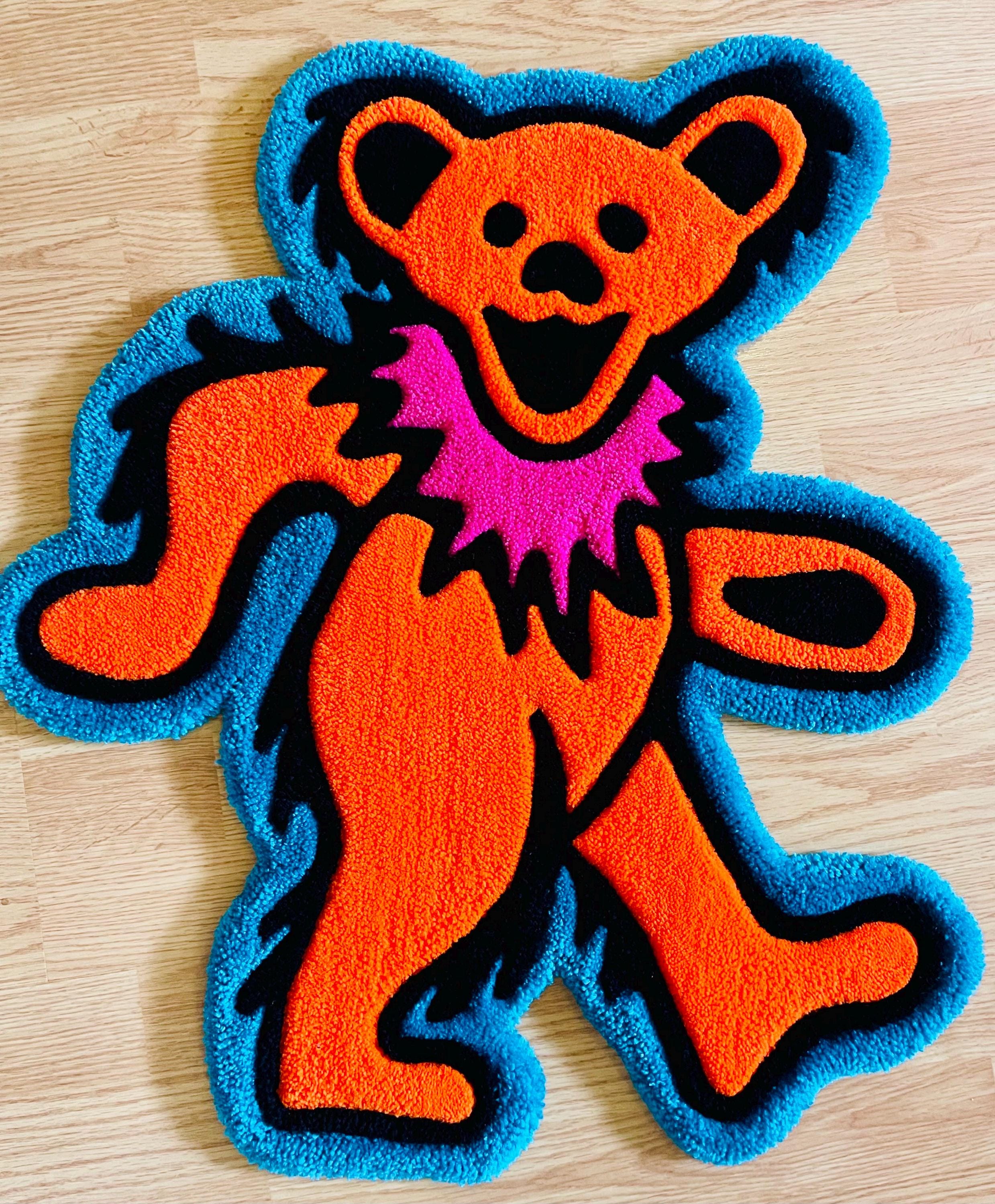 Gd Nanda Rug Grateful Dead Dancing Bear Rug/wall Hanging - Etsy