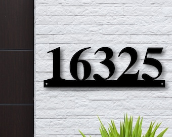 Metal Address Plaque for House, Address Number, Metal Address Sign, House Numbers, Address Sign Metal, Front Porch Address Sign,Metal Plaque