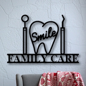 Dental Office Sign, Dentist Sign, Dentist Gift, Dental Office Wall Decor, Metal Sign, Orthodontist Office Sign, Dental Hygienist Gift Idea