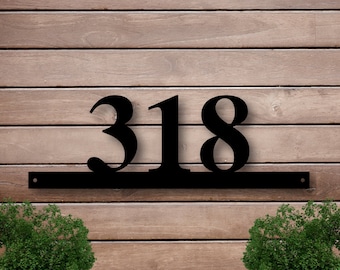 Metal Address Sign for House, Address Number Sign, Metal Address Plaque, House Numbers Sign, Decorative Address Sign, Front Porch Decor Sign