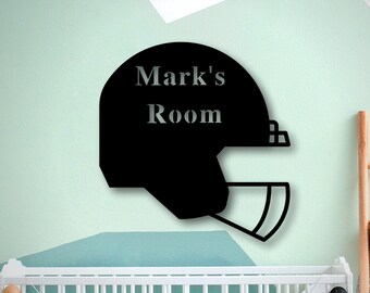 Personalized Metal Football Sign, Football Gift for Boys, Personalized Football for boys room, Metal Football Sign
