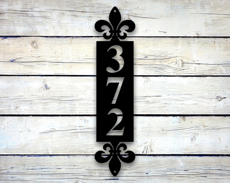 House Number Plaque, Address Plaque, House Number, Metal Address Sign, Address Sign, Porch Sign, House Number Sign, Front Porch Decor Sign image 4