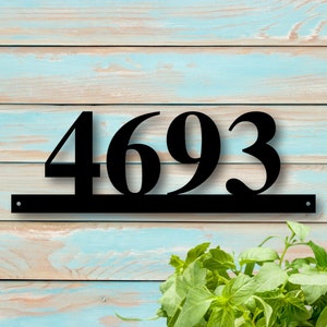 Metal House Numbers, Address Sign, House Number Plaque, Metal Address Numbers, Address Plaque, Front Porch Decor, Porch Signs, Metal Signs image 3