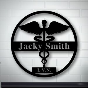Personalized Metal Doctor Sign, Metal Health Care Sign, Custom Metal ...