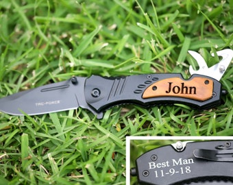 Groomsmen Gift Knife, Knife for Groomsmen Gift, Engraved Knife for Groomsmen Gift, Pocket Knife for Groomsmen Gift, Groomsmen Proposal Knife