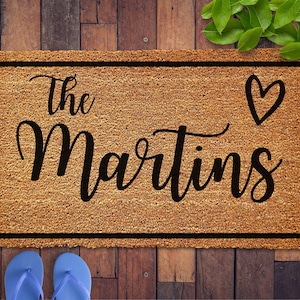 Personalized Doormat, Custom Doormat, Personalized Doormat With Name, Last Name Mat, Monogram Rug, Housewarming Gift, Closing Gift