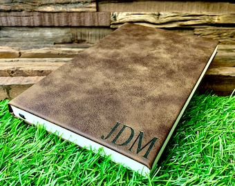 Personalized Leather Journal, Personalized Notebook, Engraved Leather Journal, Journal with Name, Leatherette Journal, Journal Personalized