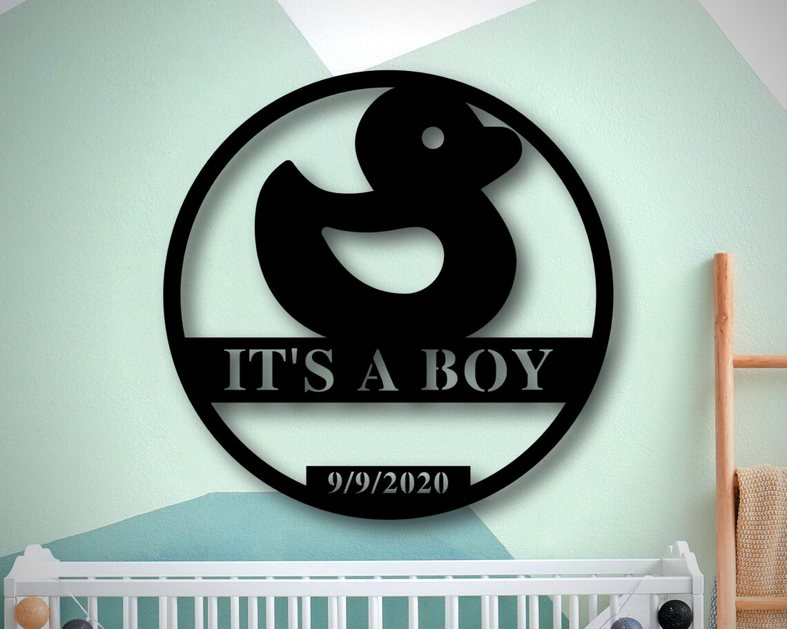 Personalized Baby Sign with Duck Baby Gifts with Name Etsy