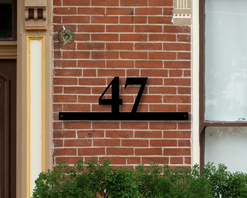 Metal House Numbers, Address Sign, House Number Plaque, Metal Address Numbers, Address Plaque, Front Porch Decor, Porch Signs, Metal Signs image 4