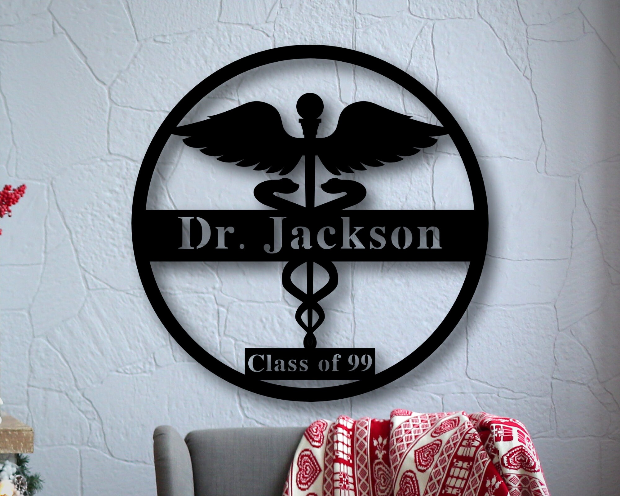 Personalized Metal Doctor Sign, Metal Health Care Sign, Metal Nurse ...