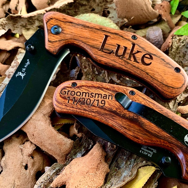 Pocket Knife, Groomsmen Gift, Knife, Engraved Knife, Gift for Him, Personalized Pocket Knife