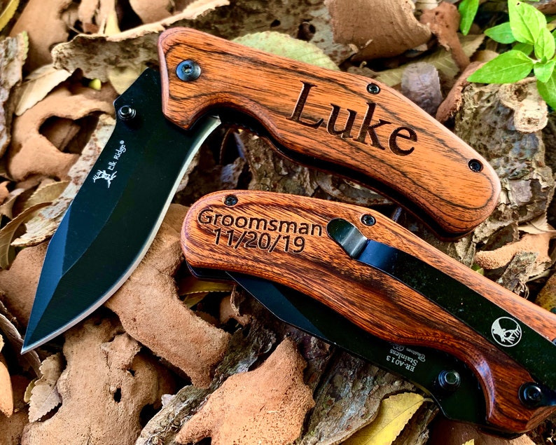Engraved Knife Gift Pocket Knife Engraved Personalized Etsy