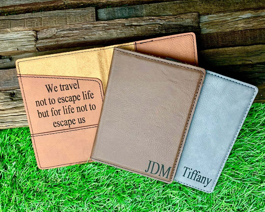 Personalized Leather Passport Holder Passport Cover Passport Etsy