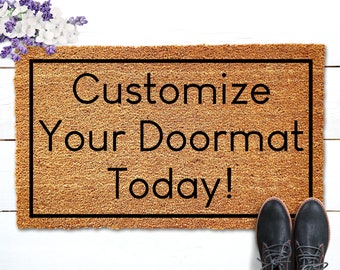 Personalized Welcome Mat, Custom Doormat, Housewarming Gift, Personalized Gift, Customized Doormat, Welcome Door Mat, Custom Welcome Mat