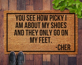 Movie Quote Welcome Mat, Funny Virgin Movie Quote Doormat, Housewarming Gift, Funny Quote Welcome Mat, Welcome Door Mat, Clueless Movie Gift