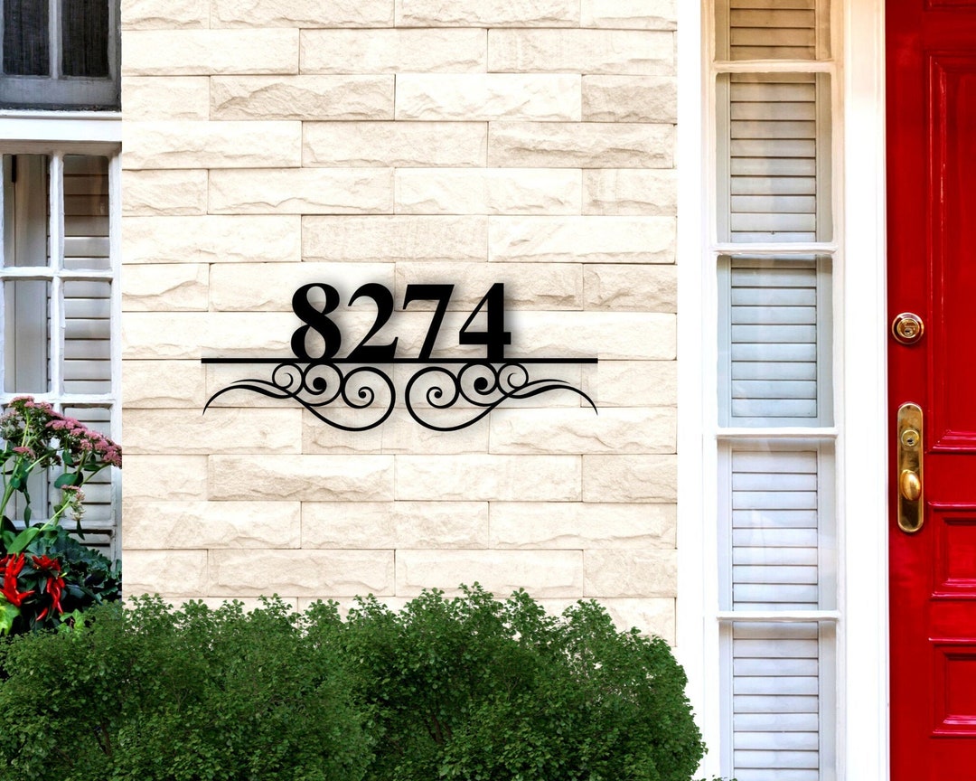 Custom Metal Address Sign, Address Numbers for House, Address Plaque ...